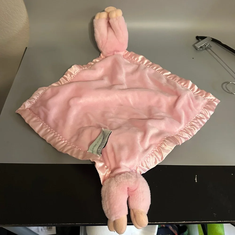 My Banky Petunia Pig Pink Plush Security Blanket Lori Turner Crazy Mountain